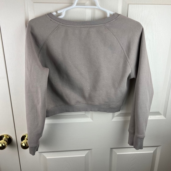 Balance Athletica Cropped Long Sleeve Sweatshirt Beige Size Large - Picture 4 of 5